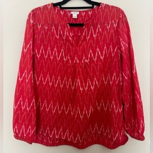 J.Crew Ikat Blouse Tunic Top